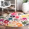 Nuloom Pinkie Handprint Kids Area Rug 5ft ECCR15A-R505 - alternate 1